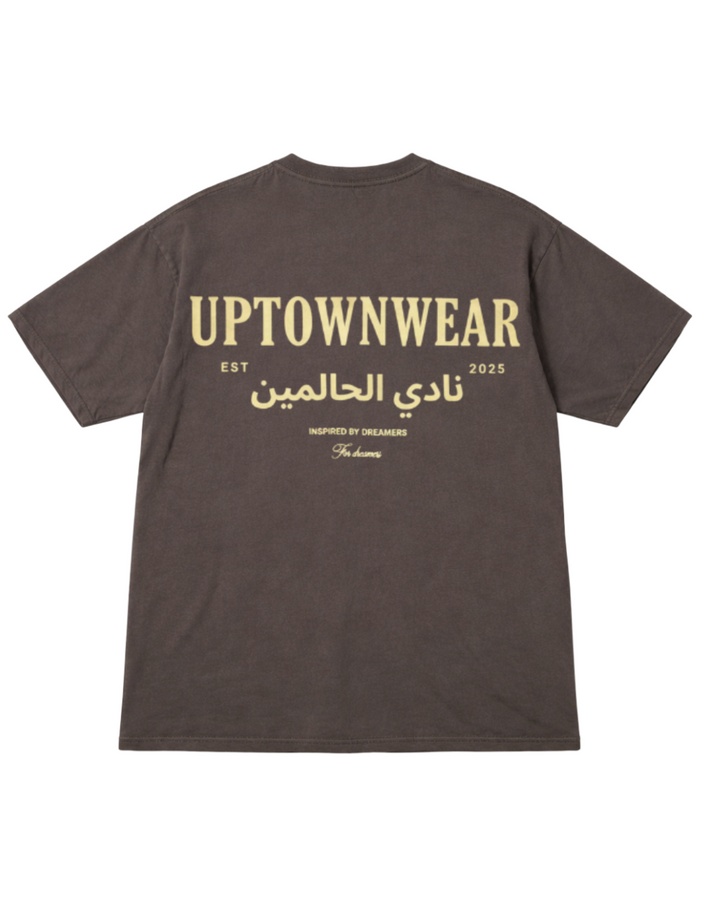 DREAMERS CLUB TSHIRT WASH BROWN